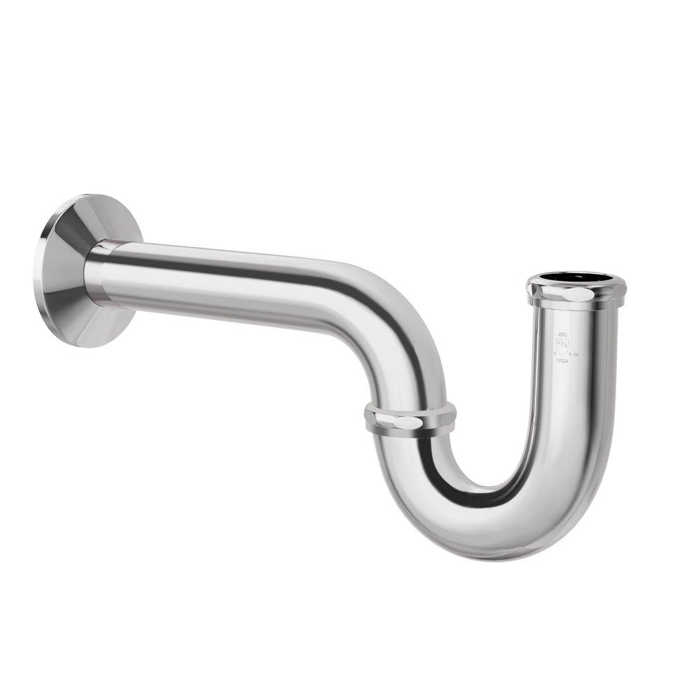 Jones Stephens Chrome Plated 1-1/4 in. P-Trap in Chrome Plated 