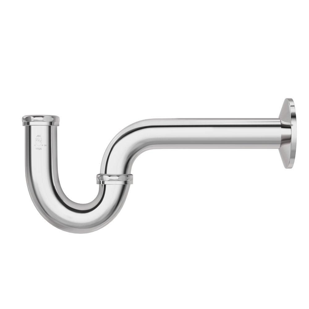 Jones Stephens Chrome Plated 1-1/4 in. P-Trap in Chrome Plated 
