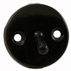 Trip Lever Face Plate with Handle in Black