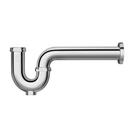 1-1/4 in. Chrome Plated Brass P-Trap with Shallow Escutcheon 