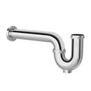 1-1/4 in. Chrome Plated Brass P-Trap with Shallow Escutcheon 