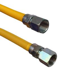 1/2 x 12 in. FIPS Gas Connector with Fitting in Yellow