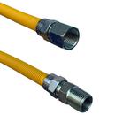 Jones Stephens Yellow 1/2 in. FIPS Gas Connector with Fitting in Yellow