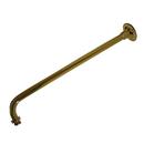 18 in. Shower Arm and Flange in Polished Brass
