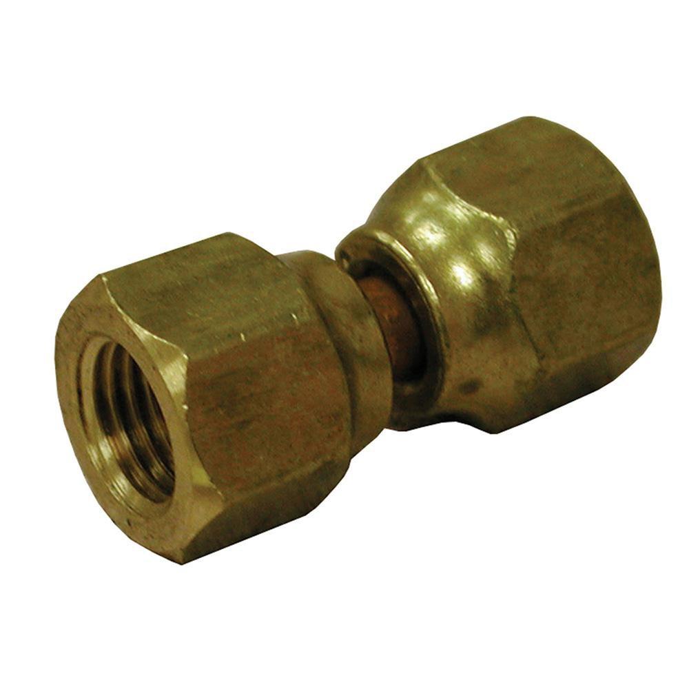 Jones Stephens Female Flare Swivel Brass Connector 