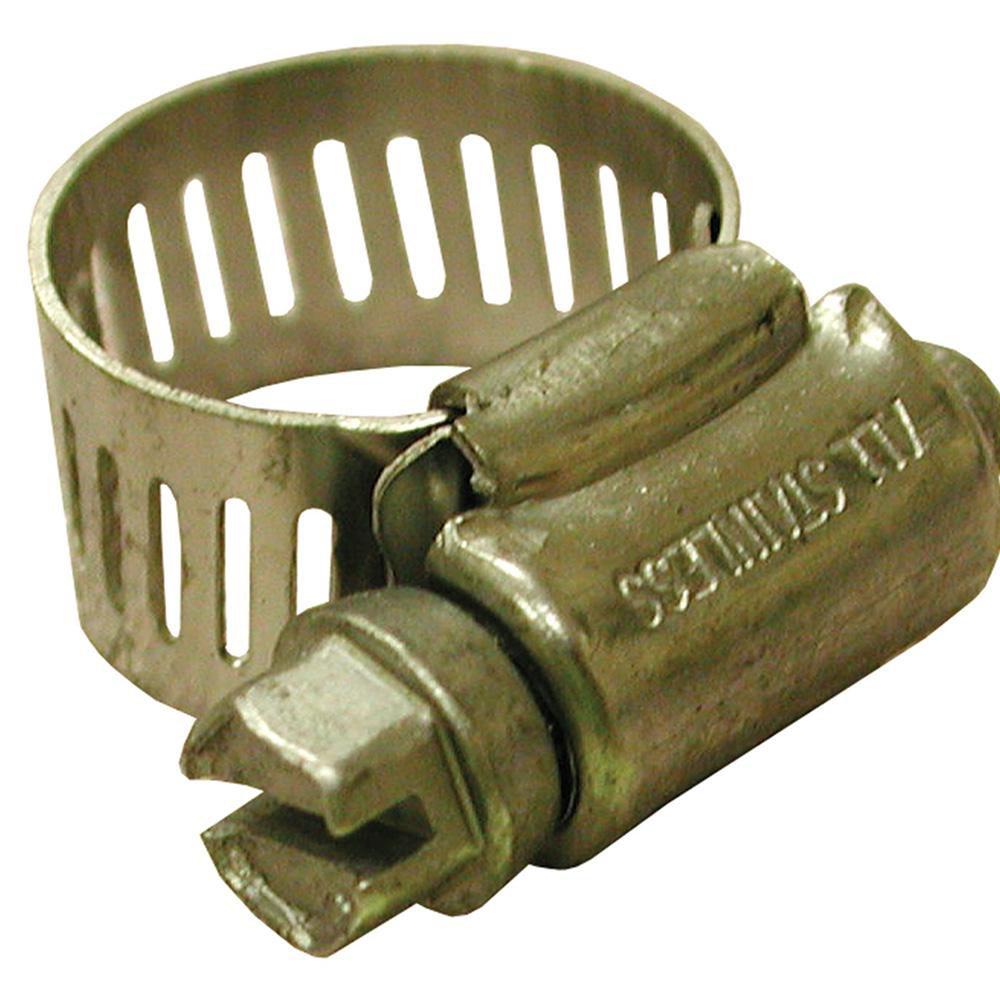 1/2 - 1-1/16 in. Gear Clamp with 1/2 in. Band, All Stainless 