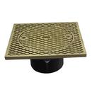 3 in. Heavy Duty PVC Cleanout Spud with 7 in. Nickel Bronze Square Cover