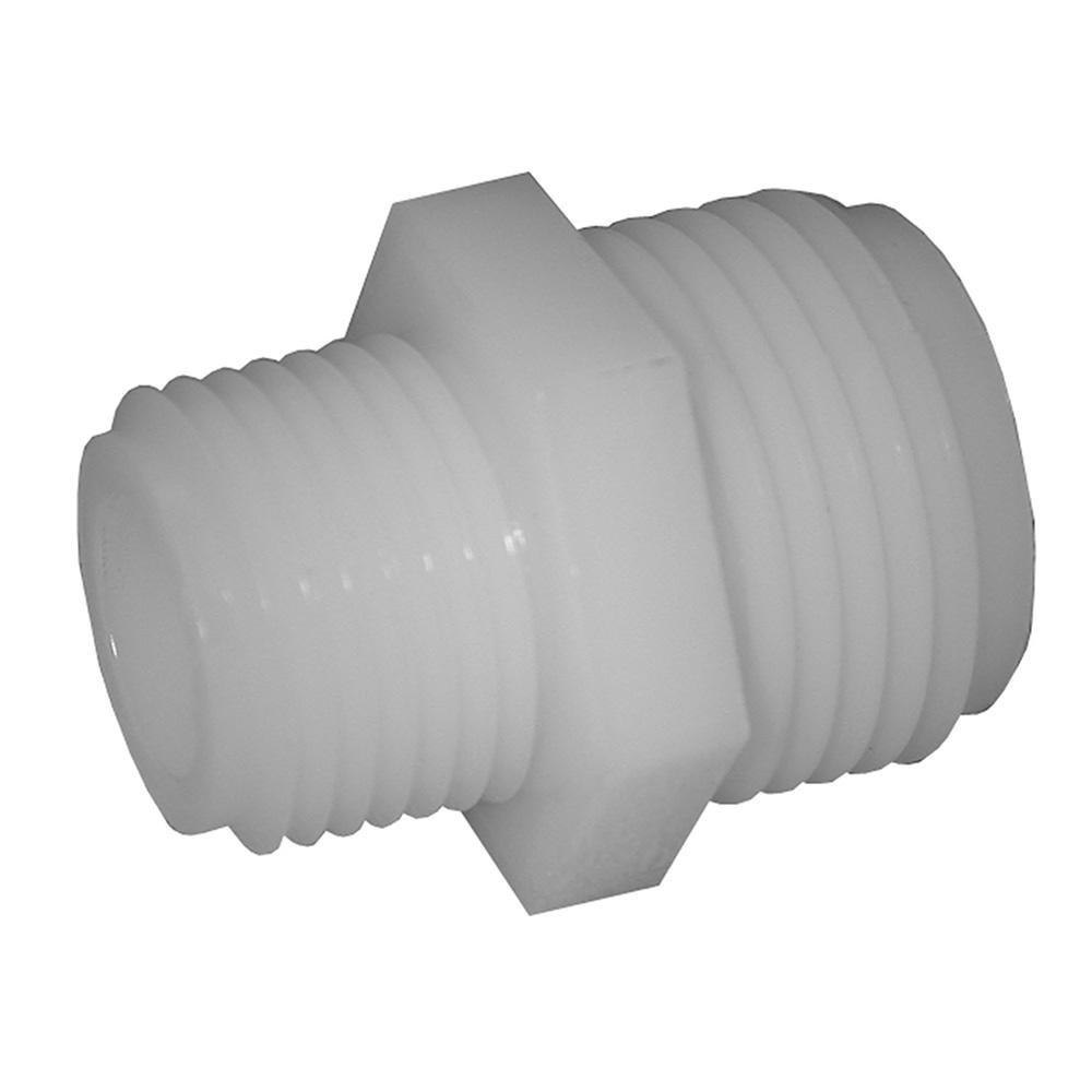 3/4 in. MHT x 3/4 in. MPT Nylon Garden Hose Adapter 