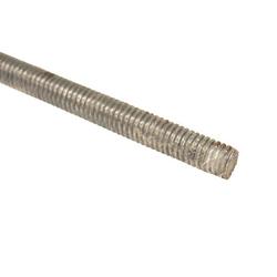 1/2 in x 6 in. Black Threaded Steel Rod