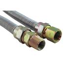 1/2 x 18 in. FIPS Gas Connector with Fitting in Stainless Steel