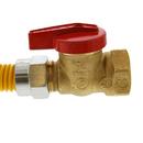 Jones Stephens Yellow 3/4 in. MIPS Gas Connector with Ball Valve in Yellow 