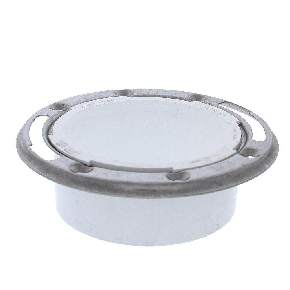 Jones Stephens White Plastic PVC Closet Flange 