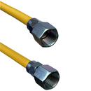 Jones Stephens Yellow 3/8 in. FIPS Gas Connector with Fitting in Yellow 
