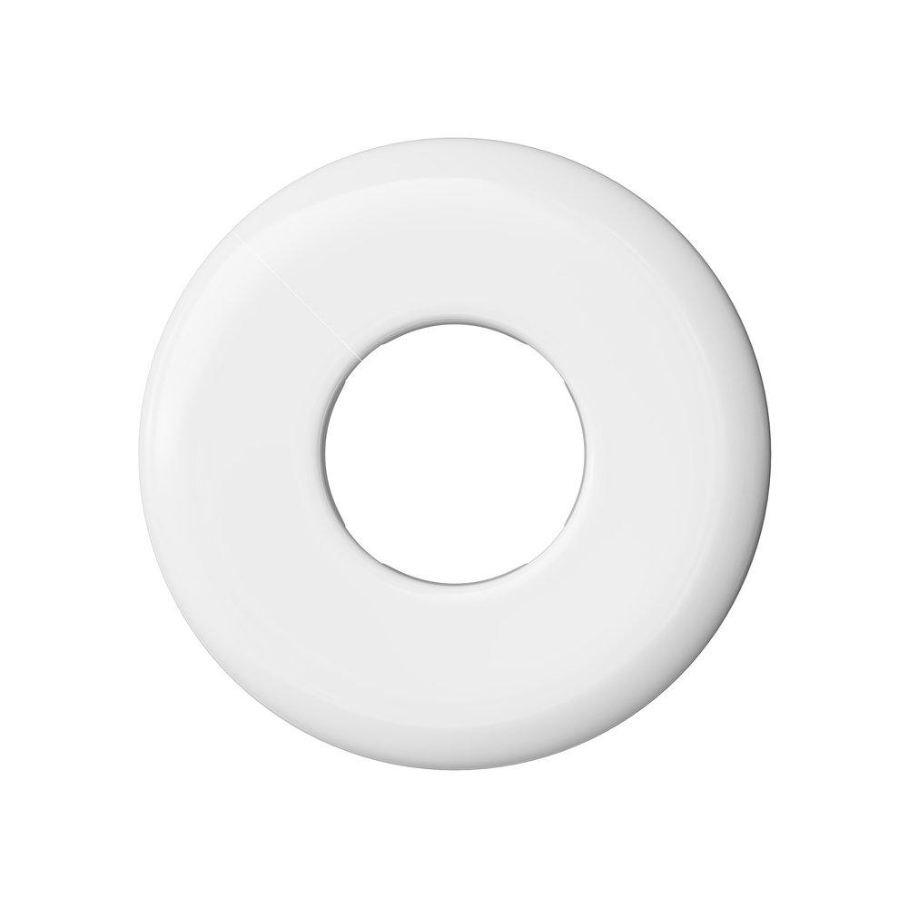 Jones Stephens White Plastic Flexible Floor and Ceiling Plate 