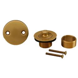 1-3/8 in. Two-Hole Lift and Turn Tub Drain in Brushed Bronze