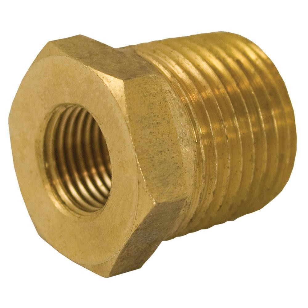 1/2 x 1/8 in. Yellow Brass Hex Bushing 