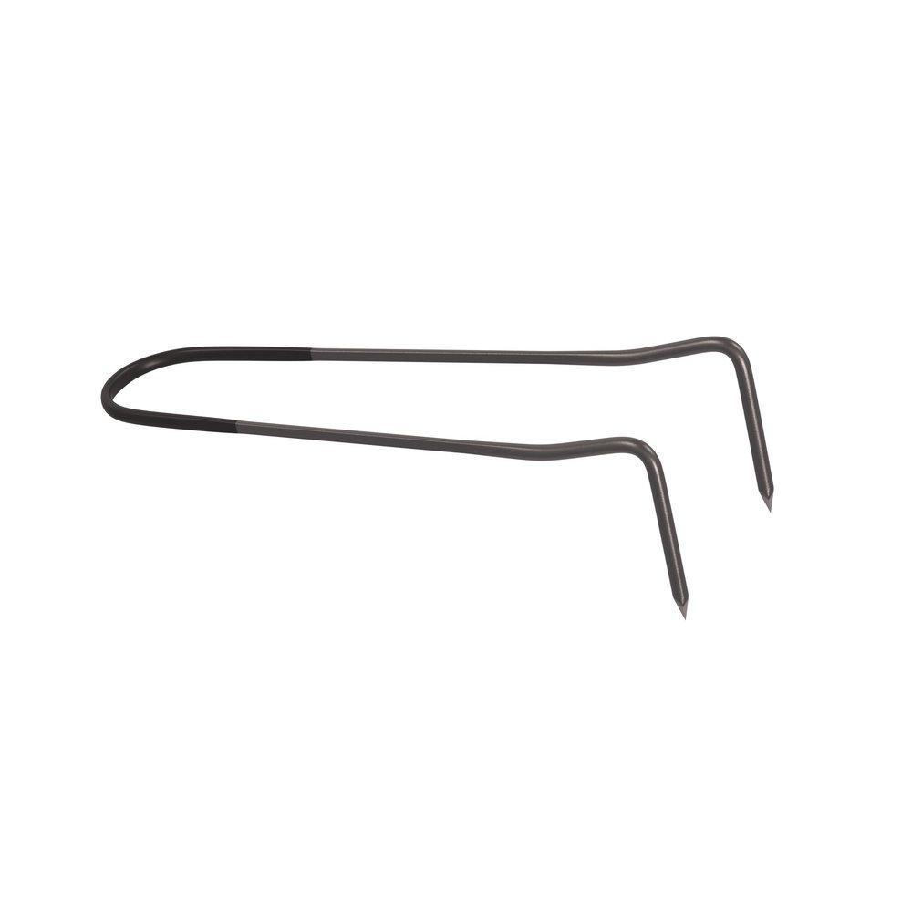 Jones Stephens Black 6 in. Steel Plastic Wire Hook (Pack of 50) 