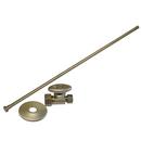 Jones Stephens Brushed Nickel Toilet 3/8 x 20 in. Supply Kit 