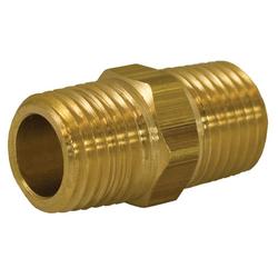 1/8 in. Yellow Brass Hex Nipple