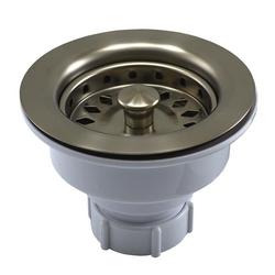 Stainless Steel Basket Strainer in Brushed Nickel