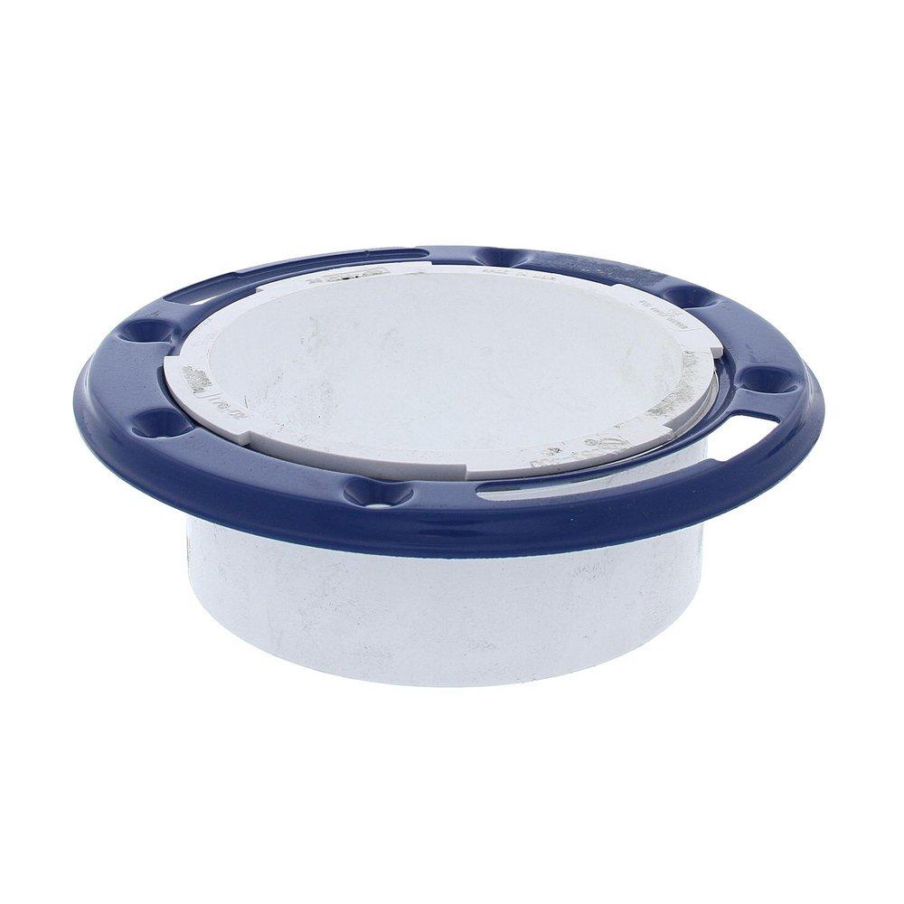 OVER 4 PVC FLG W/ BLU MTL RNG 