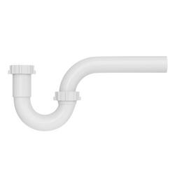 1-1/2 in. Plastic P-Trap in White
