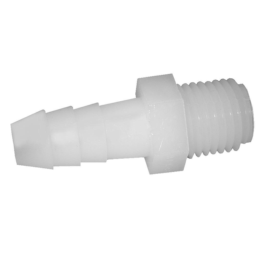 1/2 in. MPT x 1/4 in. Nylon Hose Barb Adapter 