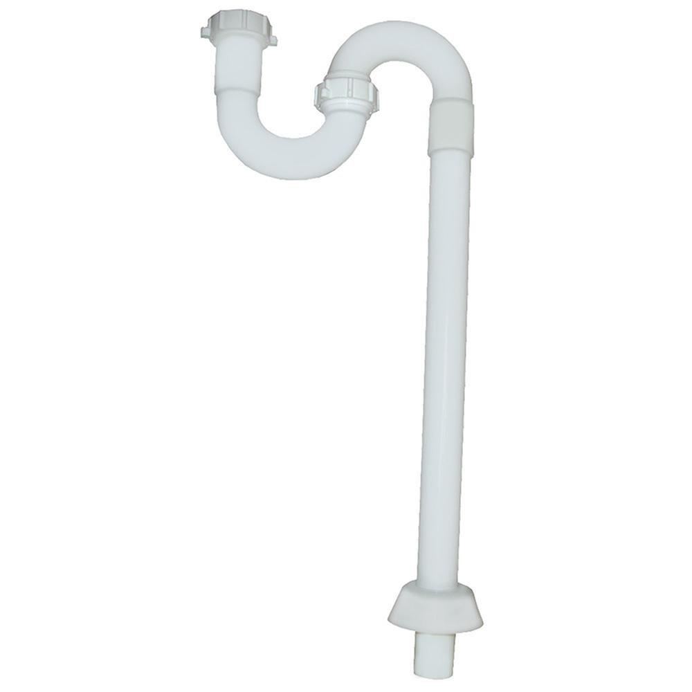 Jones Stephens White 1-1/4 in. Sink Trap 