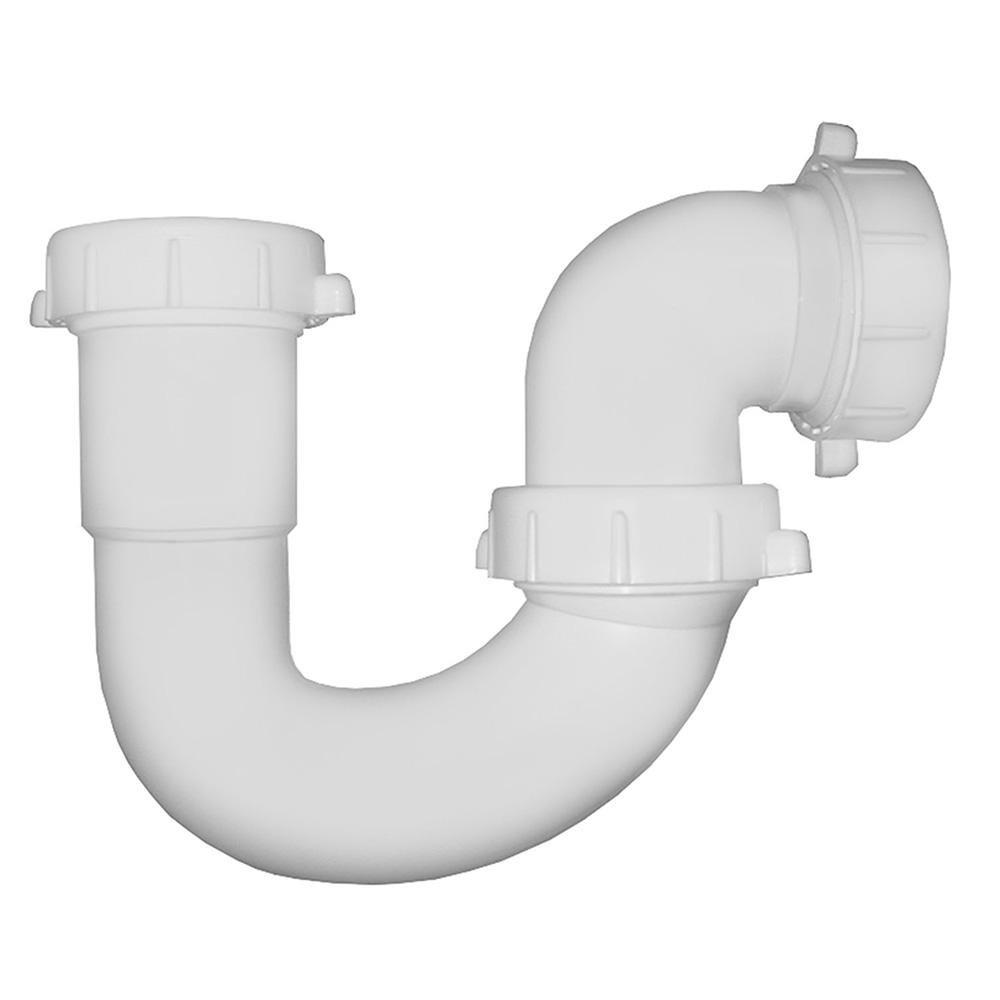 Jones Stephens White 1-1/2 in. Sink Trap 