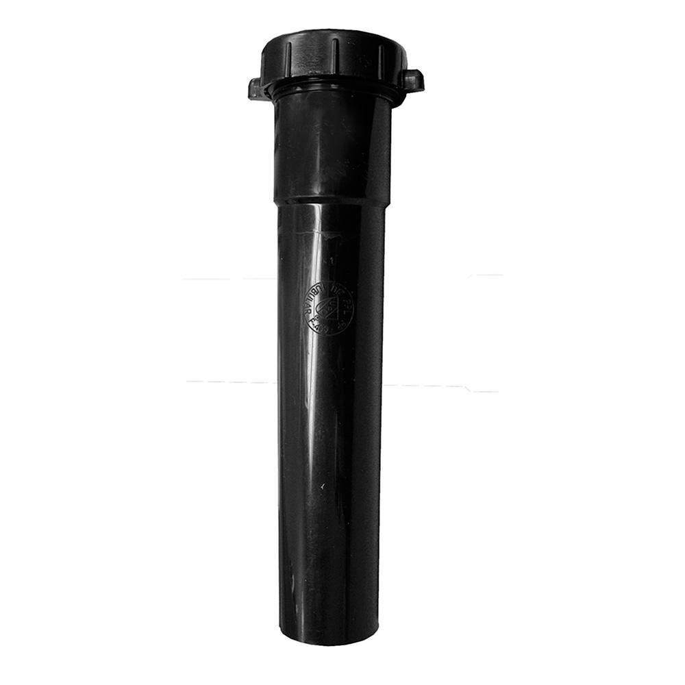 Jones Stephens Black 1-1/2 in. Plastic Slip Joint Extension Tube 
