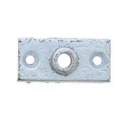 1/2 in. Cast Iron Pipe Support Ceiling Plate, Zinc Finish