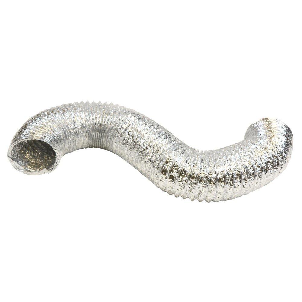 Jones Stephens Silver 5 ft. Silver Uninsulated Flexible Air Duct 