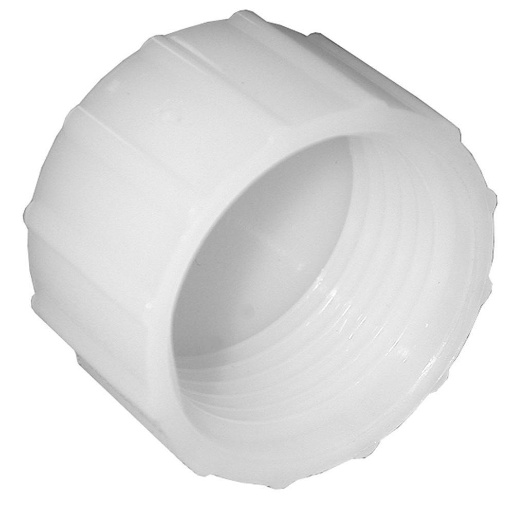 Jones Stephens White Garden Hose Cap 