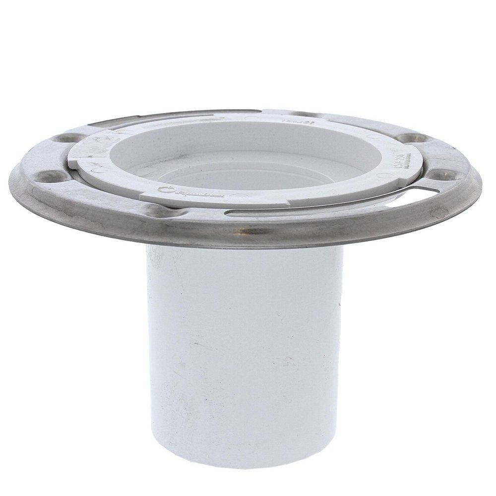 Jones Stephens White 3 in. Closet Flange (Less Knockout) 