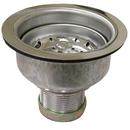 4-1/2 in. Deep Cup Strainer with Rolled Edge Basket in Stainless Steel