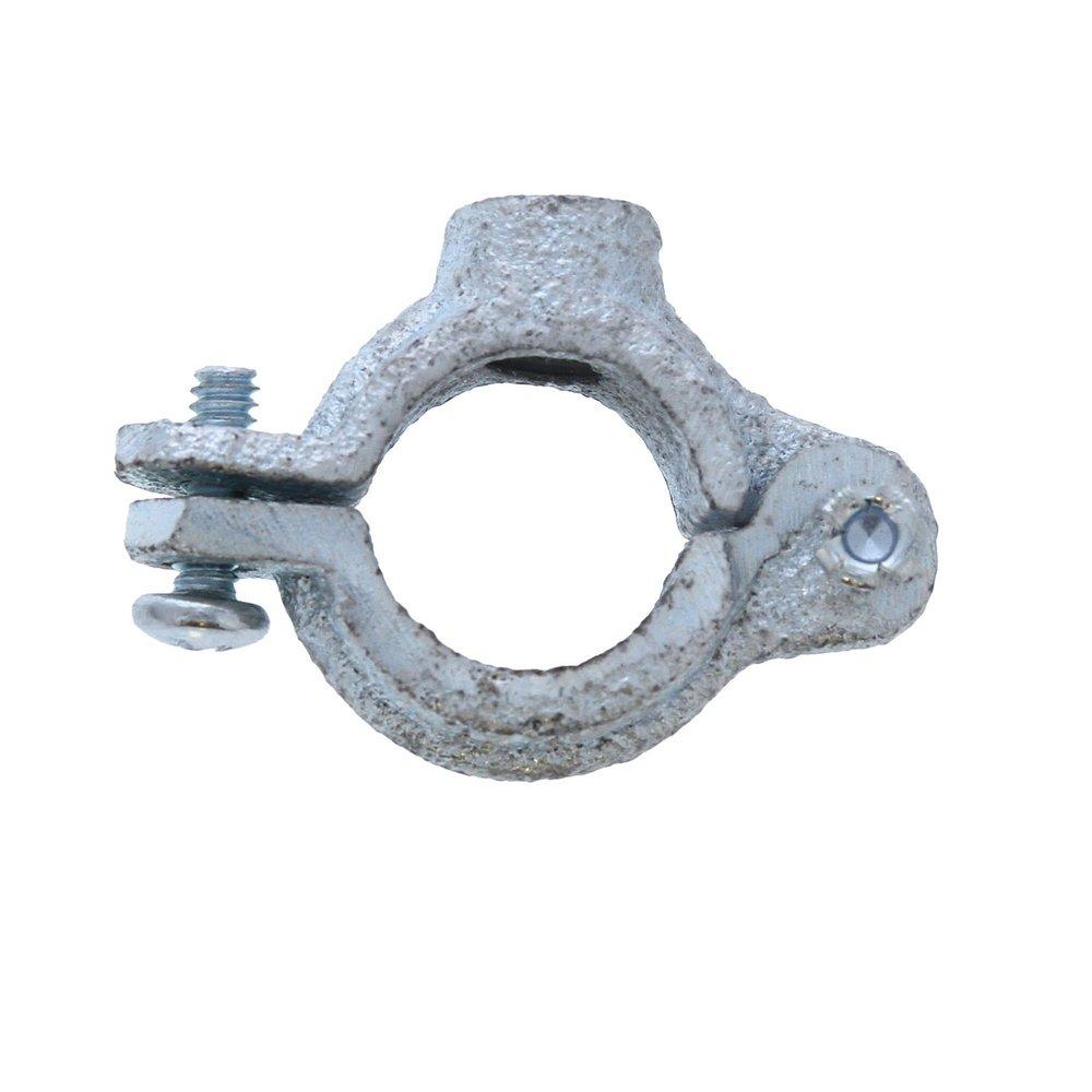 Jones Stephens Zinc Plated Hinged Split Ring for Iron Pipe 
