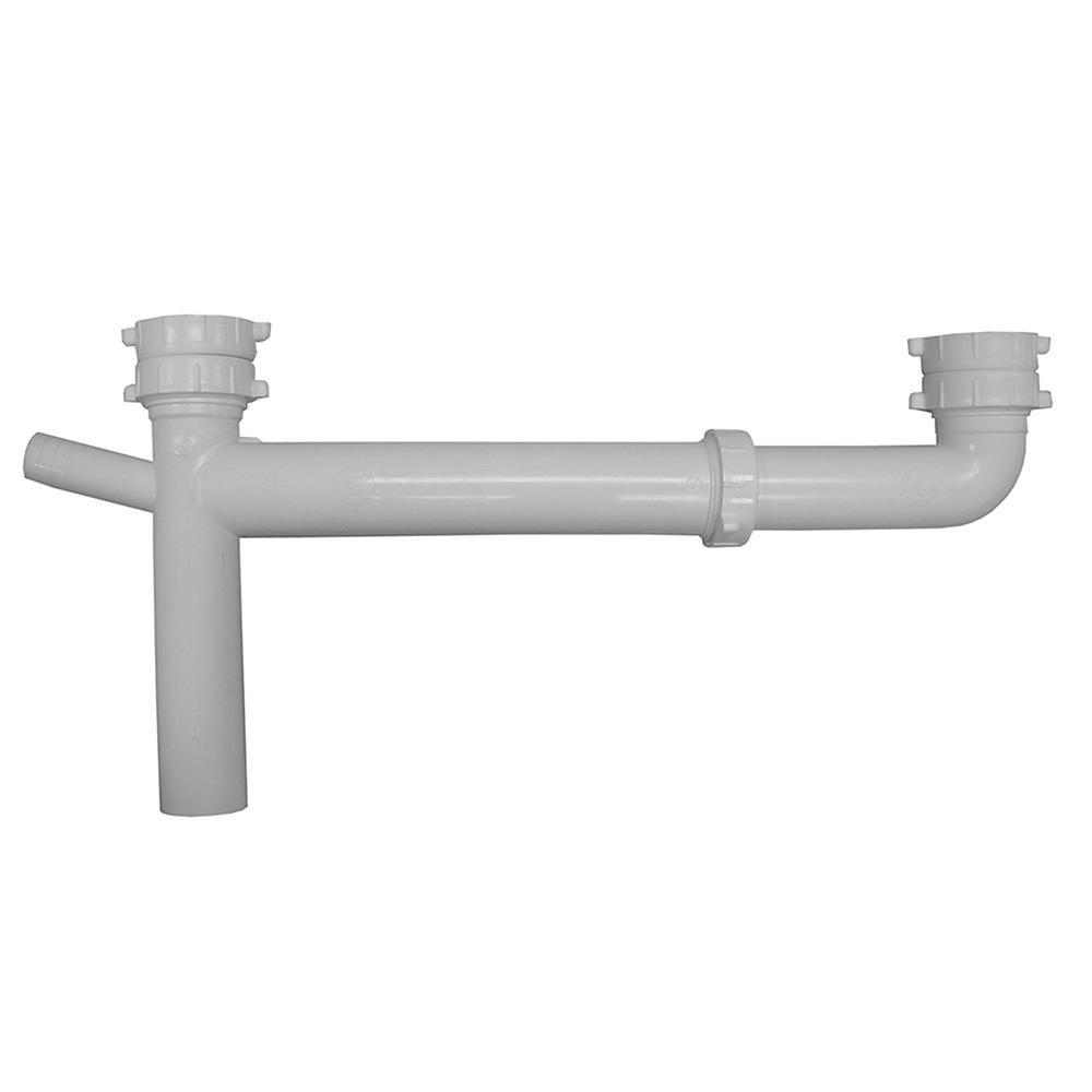 Jones Stephens White Slip-Joint Universal End Outlet Waste Pipe 