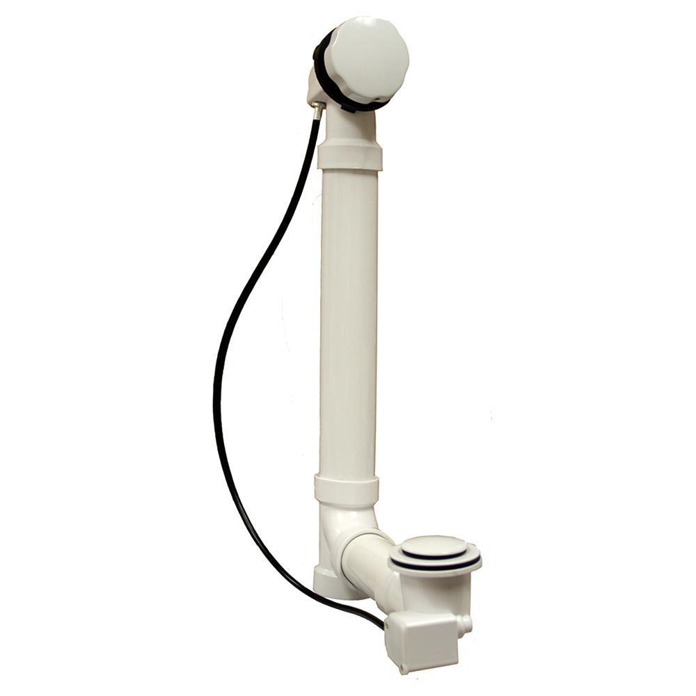 27 in. Cable Drive Toe-Tap PVC Bath Waste Kit image number 0