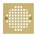 Jones Stephens Polished Brass 4-1/4 in. Cast Square Strainer 