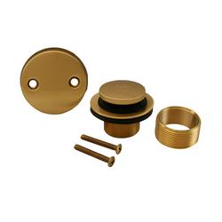 Two-Hole Toe Touch Tub Drain Trim Kit in Brushed Bronze