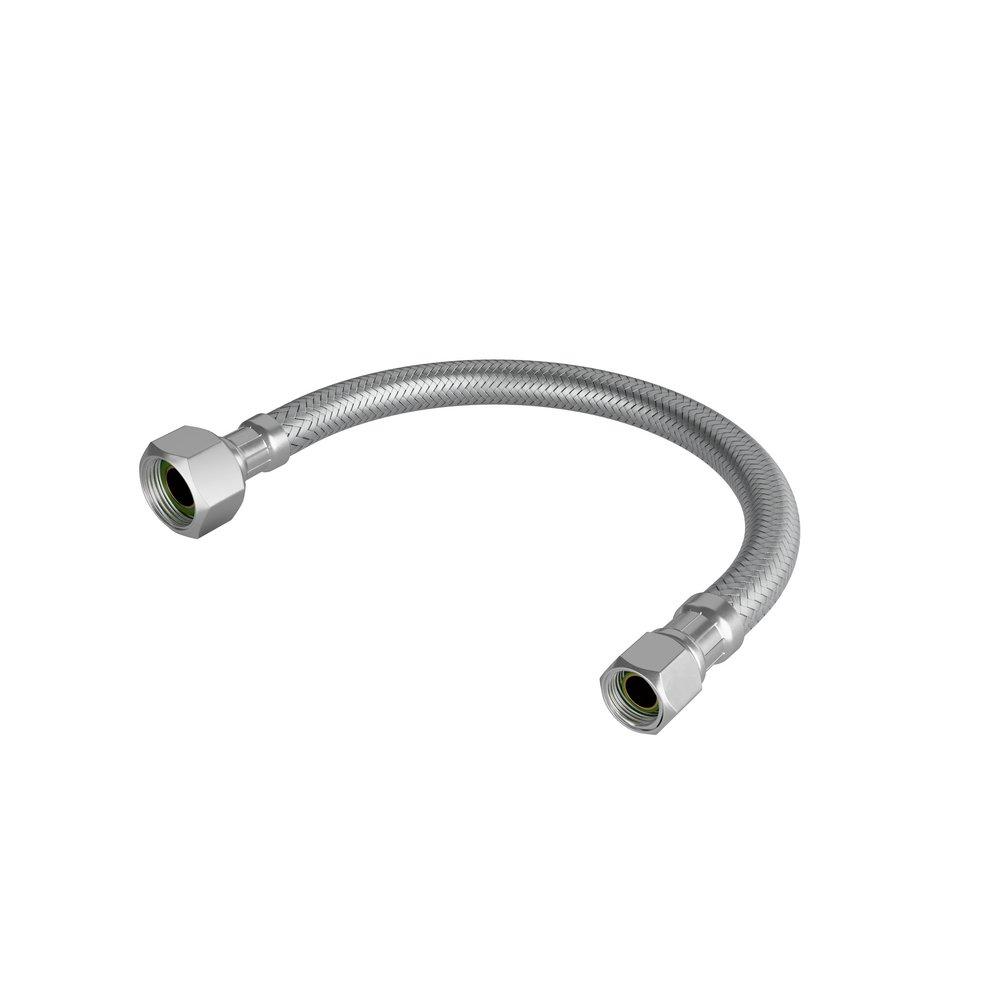 Jones Stephens Stainless Steel 3/8 x 1/2 in. Stainless Steel Toilet Flexible Water Connector 