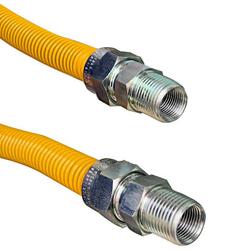 3/4 in. MIP x 1/2 in. MIP x 36 in. Stainless Steel Gas Connector