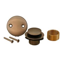 1-3/8 -1-1/2 in. Two-Hole Toe Touch Tub Drain Trim Kit in Brushed Nickel