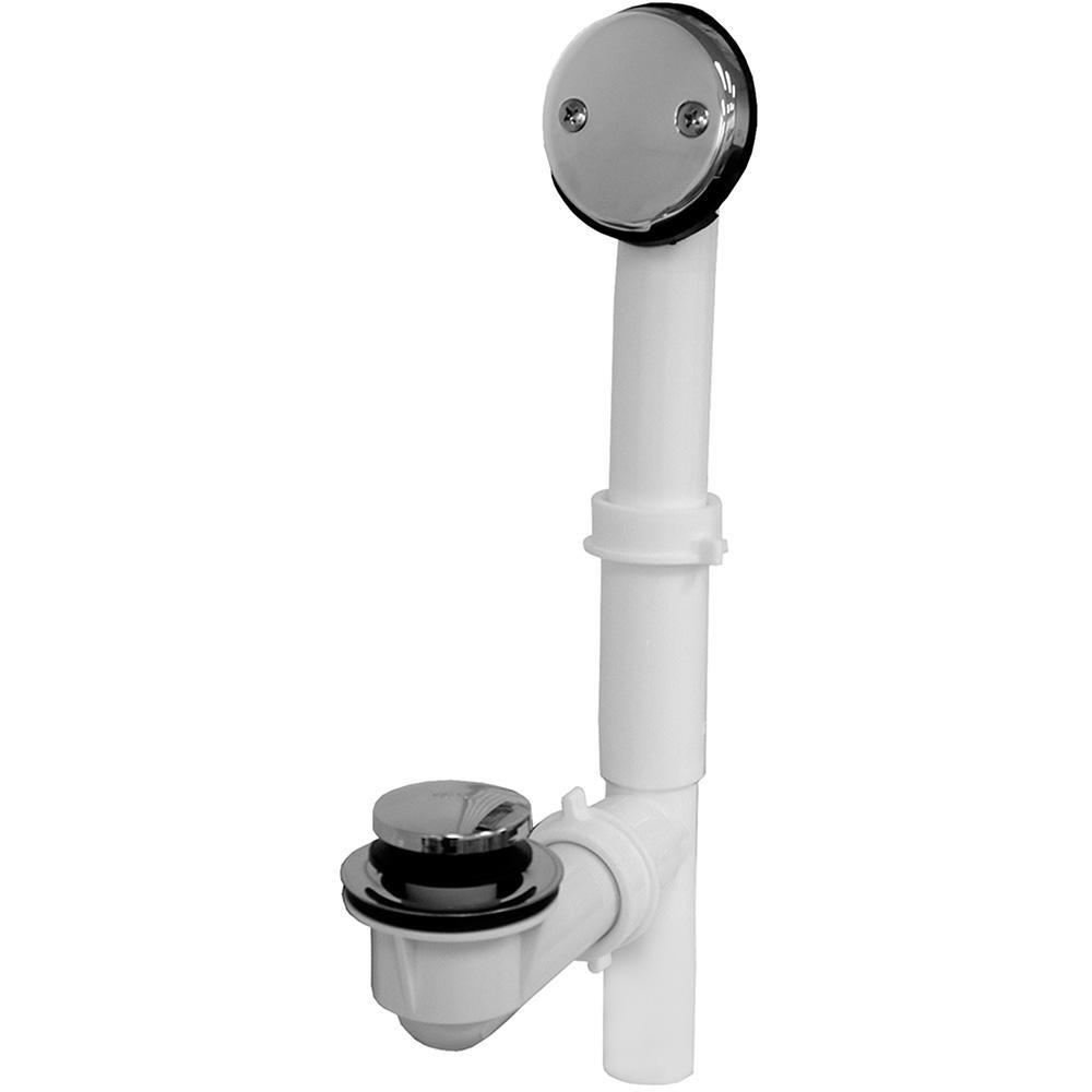 Jones Stephens Chrome Plated PVC Toe-Tap Drain 