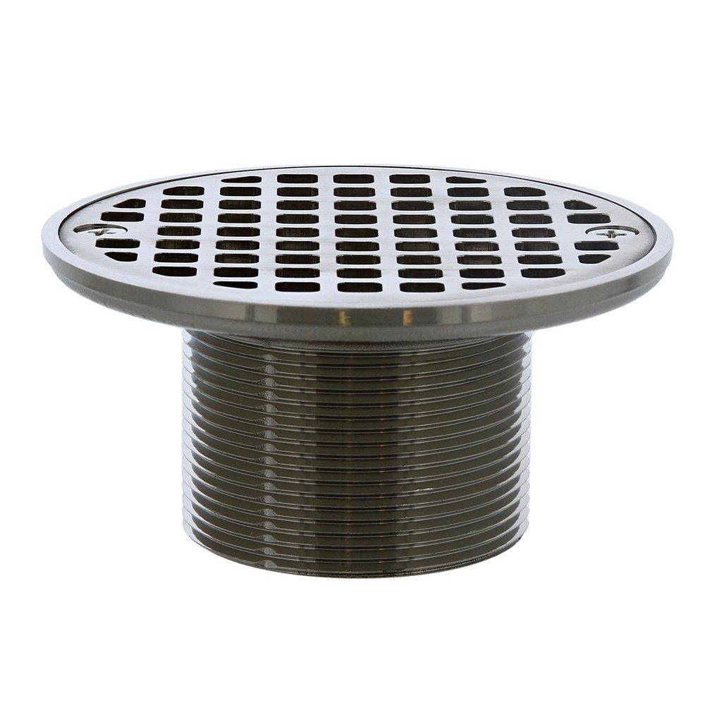 Jones Stephens Brushed Nickel 2 in. Brass Round Strainer 