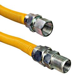 1/2 x 3/4 x 48 in. FIPS Gas Connector with Fitting in Yellow