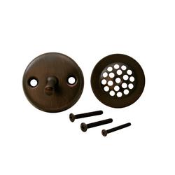 Two-Hole Trip Lever Tub Drain Trim in Old World Bronze