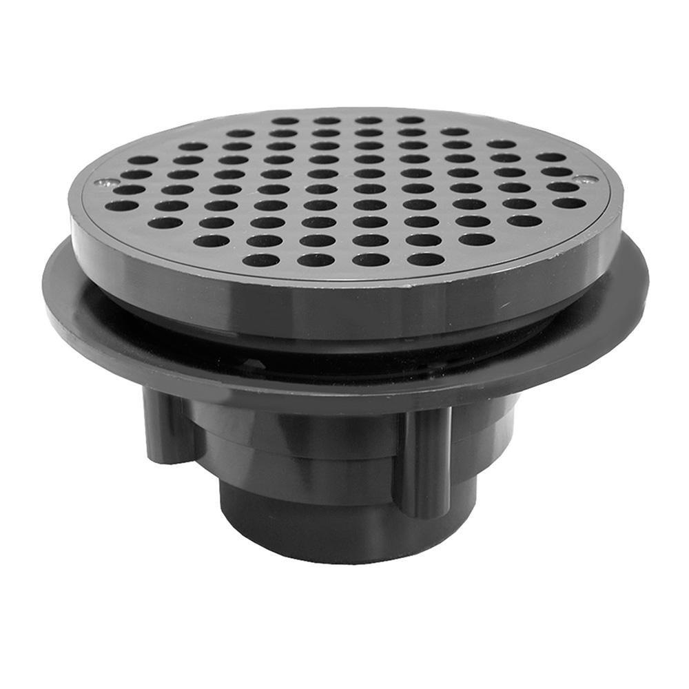2 x 3 in. Heavy Duty Traffic PVC Floor Drain with 8-1/2 in. Pan 