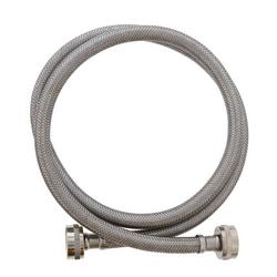 3/4 in. FEM x 3/4 in. FEM x 48 in. Flexible Braided Stainless Steel Washing Machine Water Connector