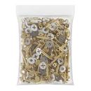 2-1/4 in. Brass Plated Closet Bolt with Round Washer and Tinnerman Nut